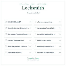 Financial Forms Bundle — Standard — What's included