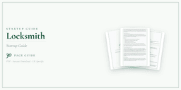 Locksmith — Startup Guide, PDF guide product overview