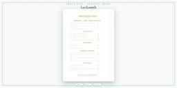 Locksmith — Price List & Service Menu, PDF product overview