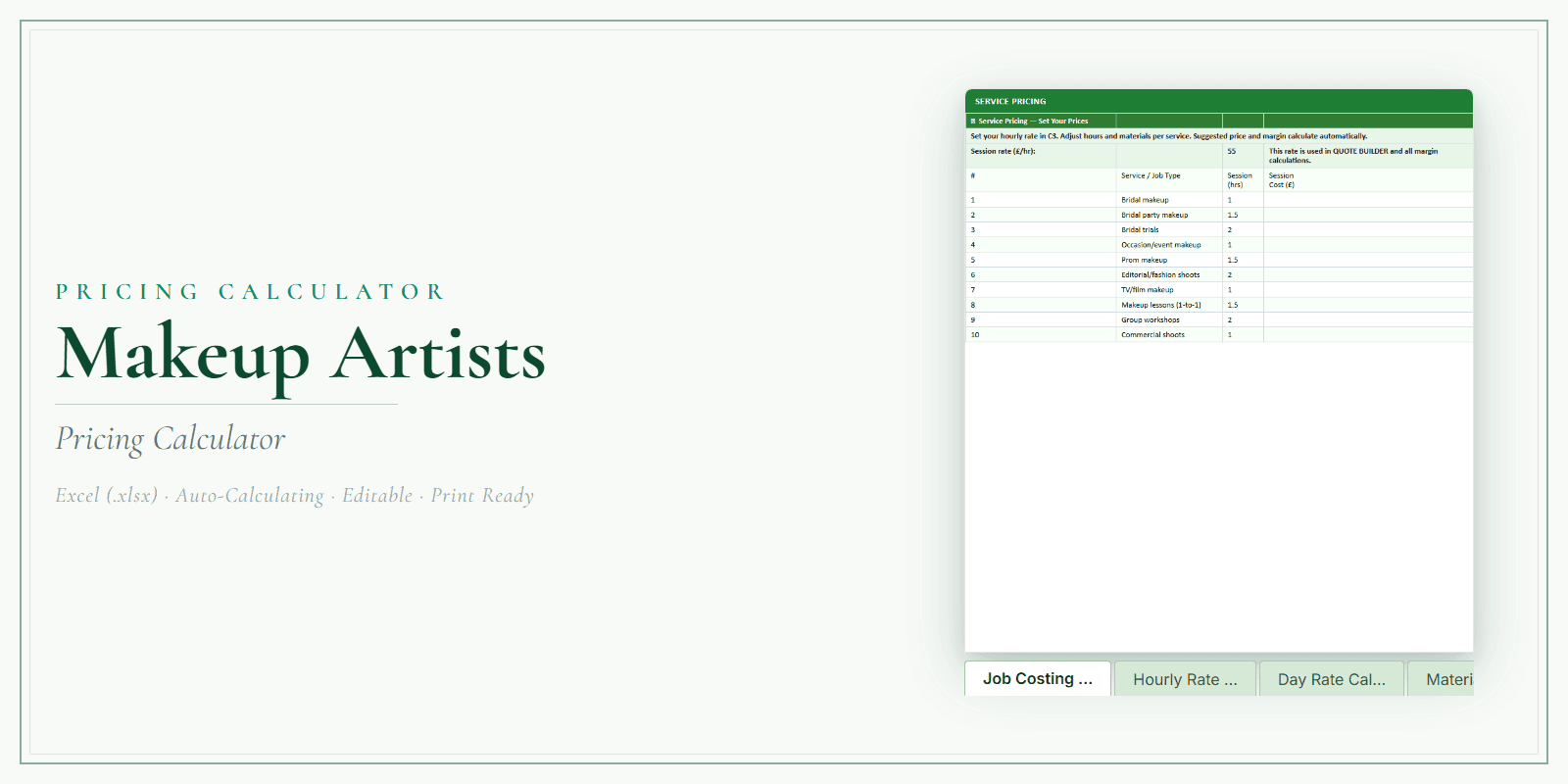 Pricing Calculator — Premium — Product overview