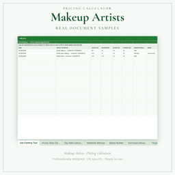Pricing Calculator — Premium — Sample document pages