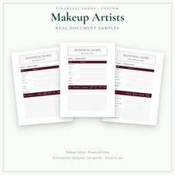 Financial Forms Bundle — Custom — Sample document pages