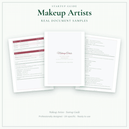 Makeup Artists — Startup Guide, PDF guide sample pages