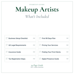 Makeup Artists — Startup Guide, PDF guide what's included preview