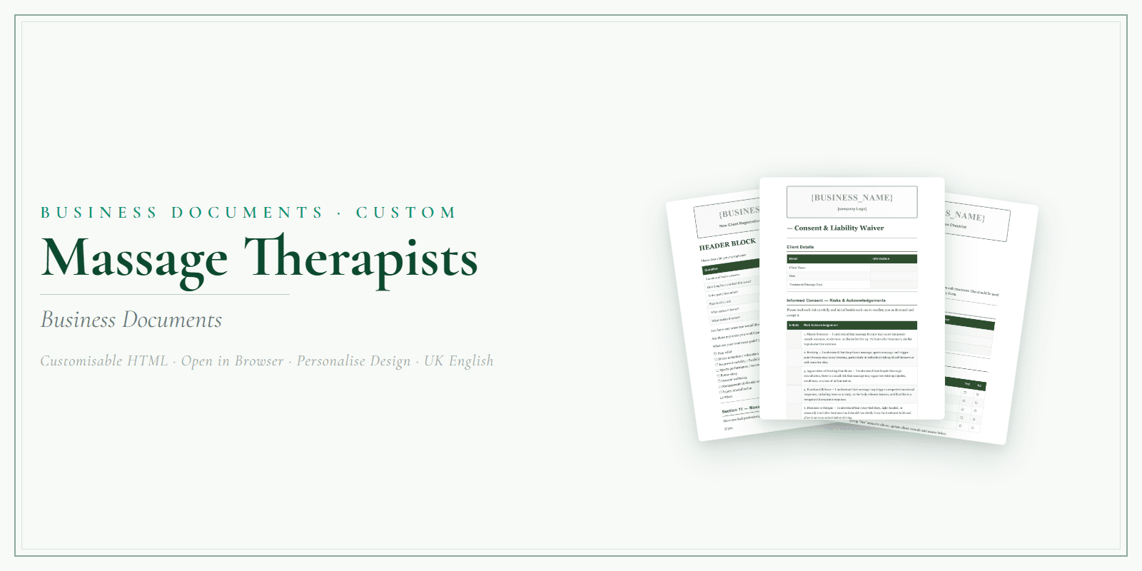 Business Documents — Custom — Product overview