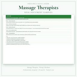 Pricing Calculator — Premium — Sample document pages