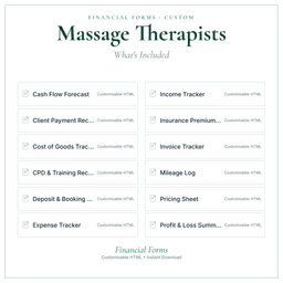 Financial Forms Bundle — Custom — What's included