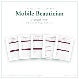 Financial Forms Bundle — Custom — Product card