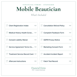 Financial Forms Bundle — Standard — What's included