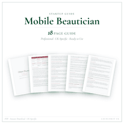 Mobile Beautician — Startup Guide, PDF guide product preview