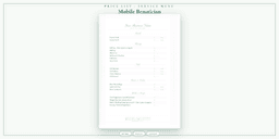 Mobile Beautician — Price List & Service Menu, PDF product overview