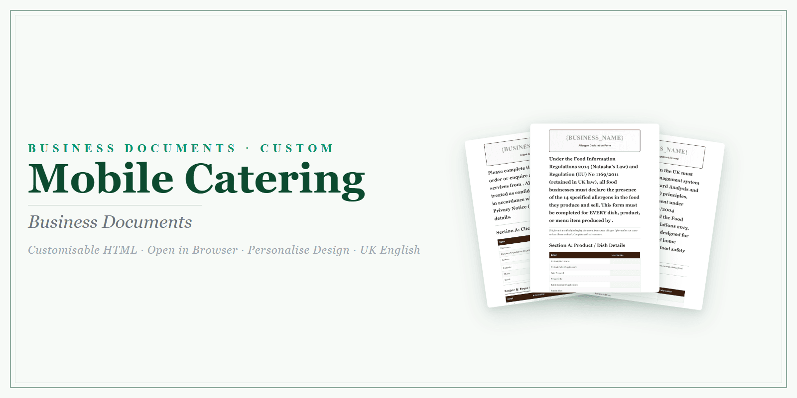 Business Documents — Custom — Product overview