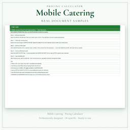 Pricing Calculator — Premium — Sample document pages