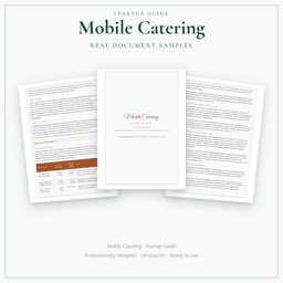 Mobile Catering — Startup Guide, PDF guide sample pages