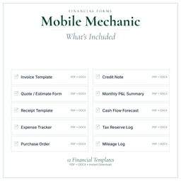 Financial Forms Bundle — Premium — What's included