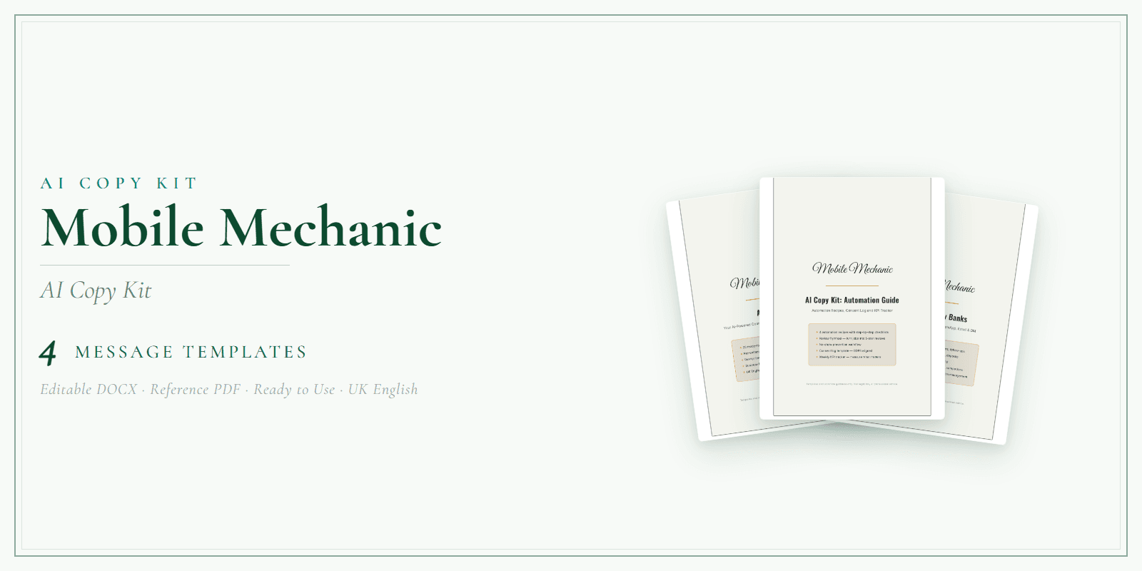AI Copy Kit — Product overview
