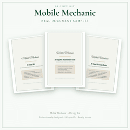 AI Copy Kit — Sample document pages