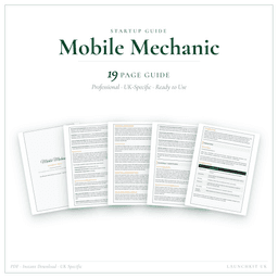 Mobile Mechanic — Startup Guide, PDF guide product preview