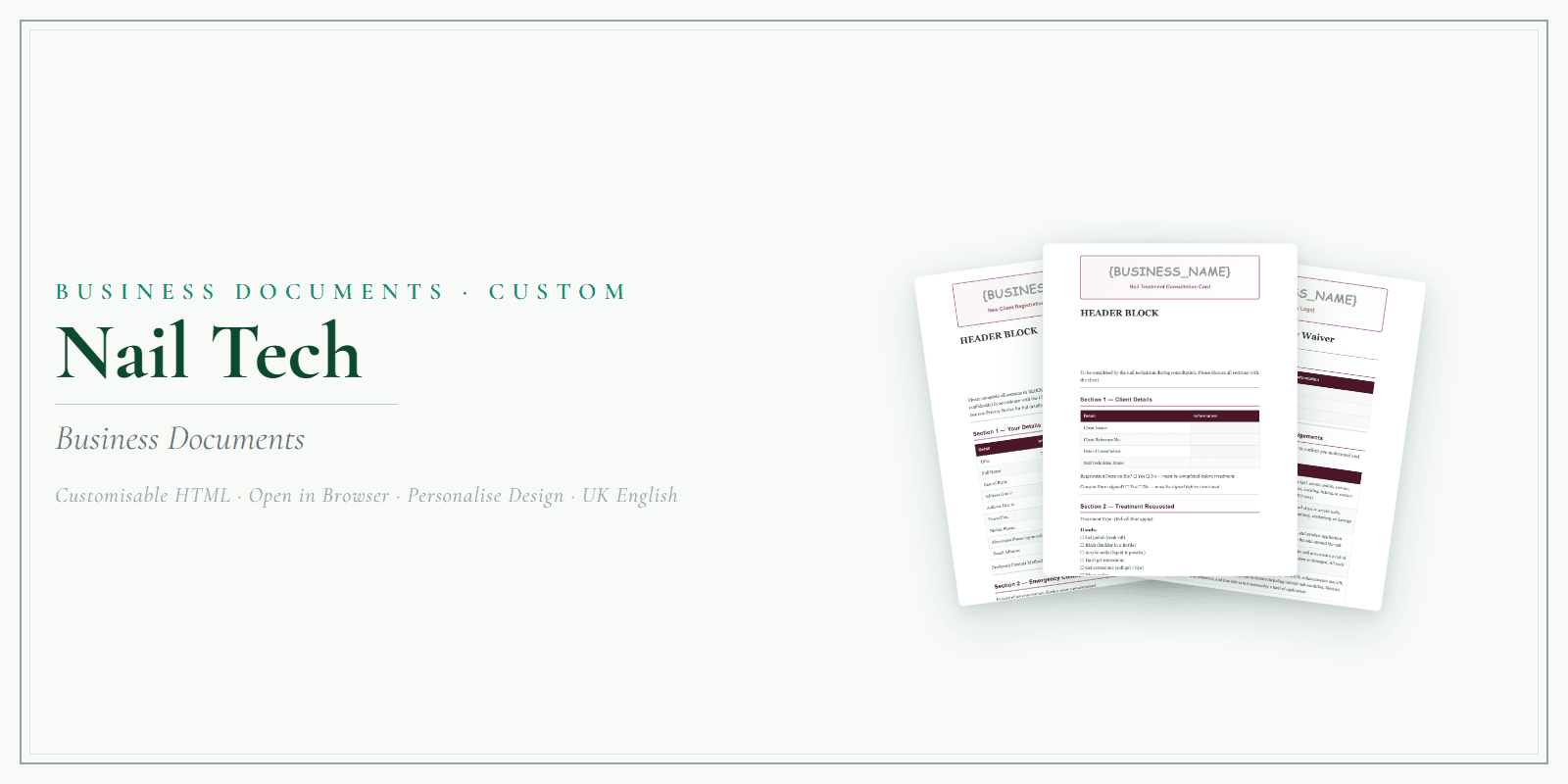 Business Documents — Custom — Product overview
