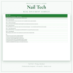 Pricing Calculator — Premium — Sample document pages