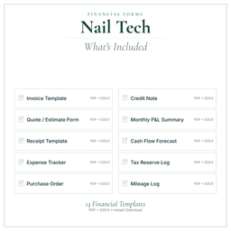 Financial Forms Bundle — Premium — What's included