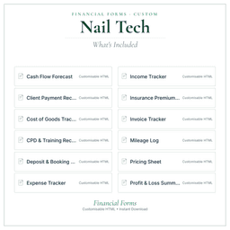 Financial Forms Bundle — Custom — What's included