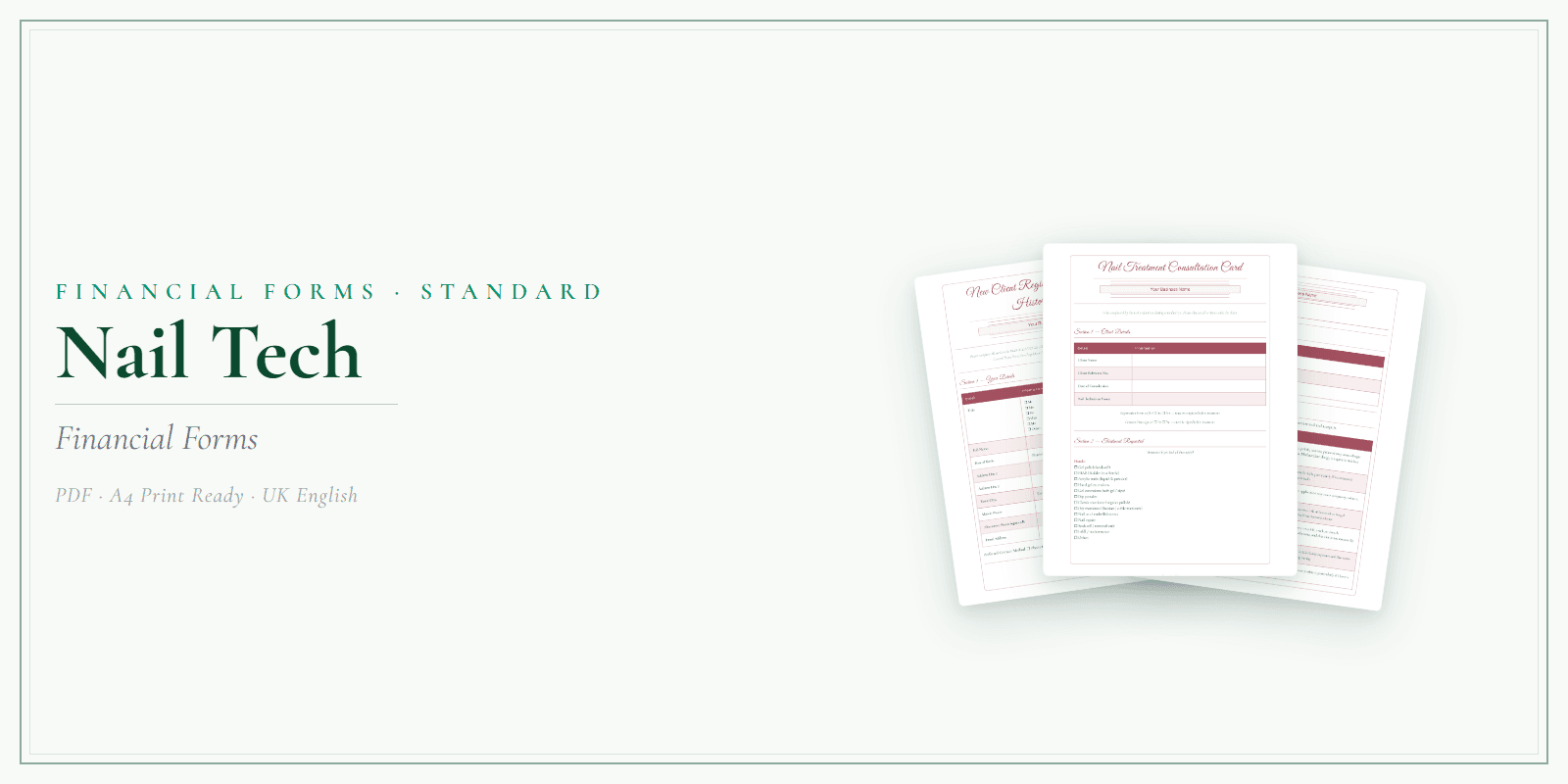 Financial Forms Bundle — Standard — Product overview