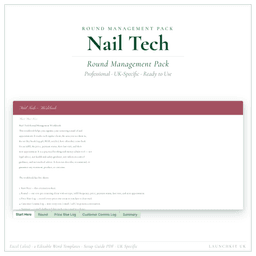 Nail Tech — Round Management Pack, PDF product preview