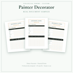 Financial Forms Bundle — Custom — Sample document pages