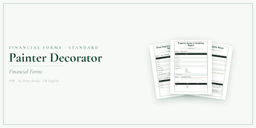 Financial Forms Bundle — Standard — Product overview