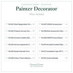 Financial Forms Bundle — Standard — What's included