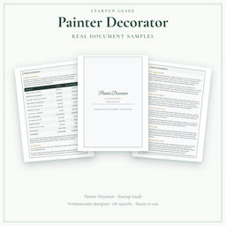 Painter Decorator — Startup Guide, PDF guide sample pages