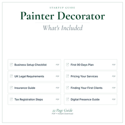 Painter Decorator — Startup Guide, PDF guide what's included preview