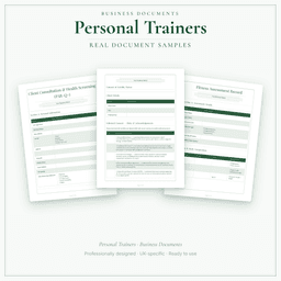 Business Documents — Standard — Sample document pages