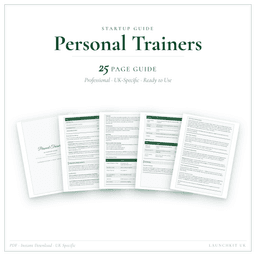 Personal Trainers — Startup Guide, PDF guide product preview