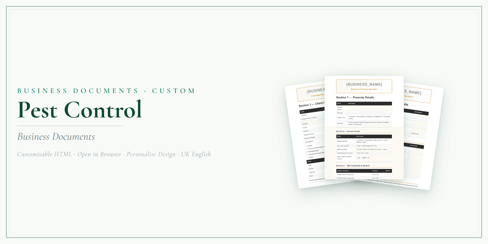 Business Documents — Custom — Product overview