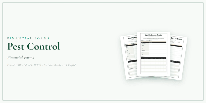 Financial Forms Bundle — Standard