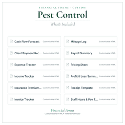 Financial Forms Bundle — Custom — What's included
