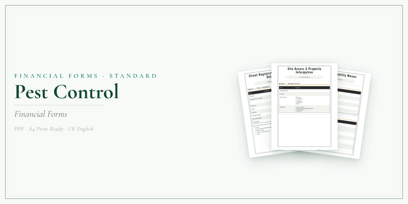 Financial Forms Bundle — Standard