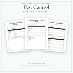 Financial Forms Bundle — Standard — Sample document pages