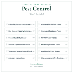 Financial Forms Bundle — Standard — What's included