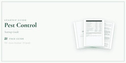 Pest Control — Startup Guide, PDF guide product overview