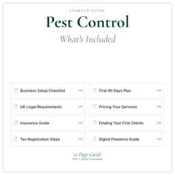 Pest Control — Startup Guide, PDF guide what's included preview