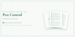 Pest Control — Social Media Content Kit, PDF and editable DOCX product overview