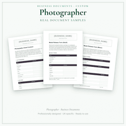 Business Documents — Custom — Sample document pages