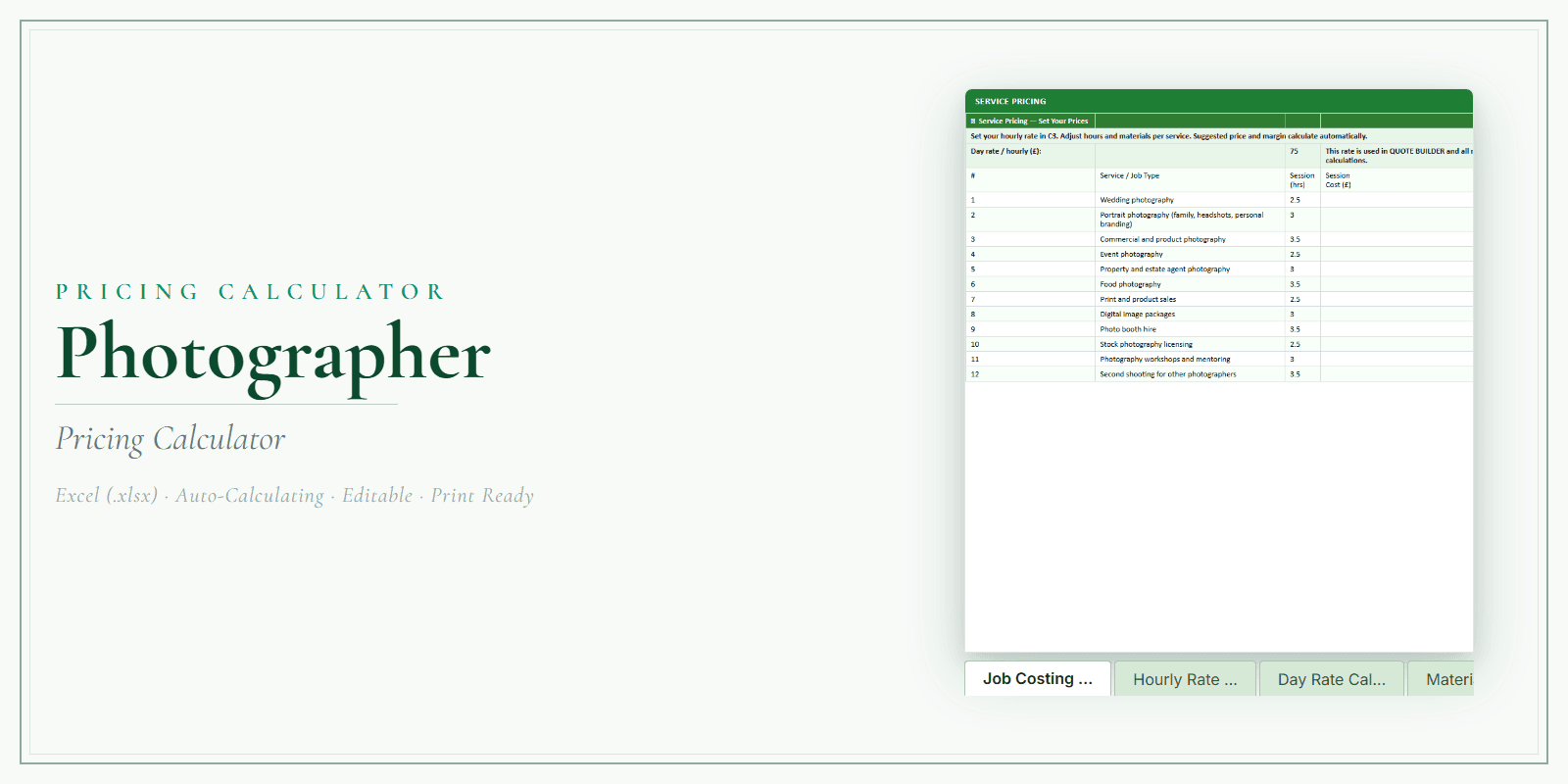 Pricing Calculator — Premium