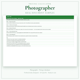 Pricing Calculator — Premium — Sample document pages