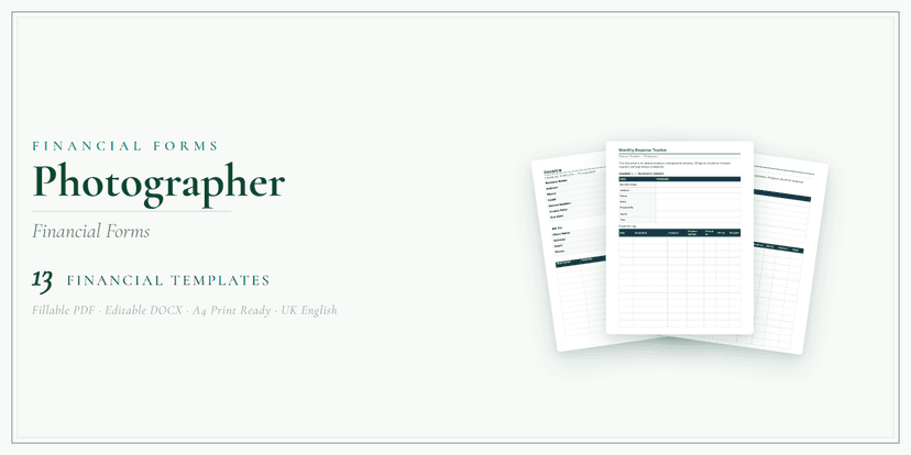 Financial Forms Bundle — Standard