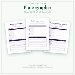 Financial Forms Bundle — Premium — Sample document pages