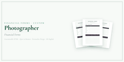 Financial Forms Bundle — Custom — Product overview